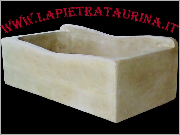 Lavelli in pietra per cucine angolari. Lavandini e lavabi in pietra.